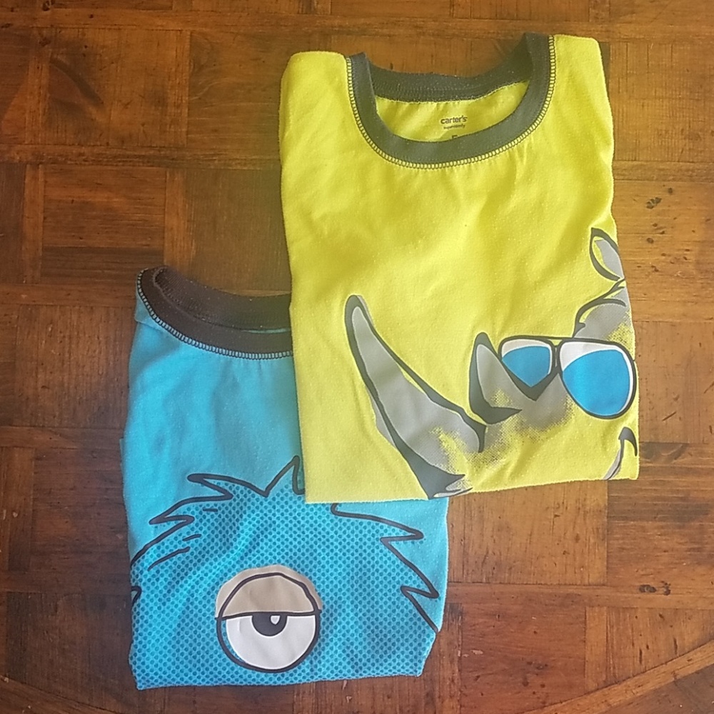 2 pajama shirts